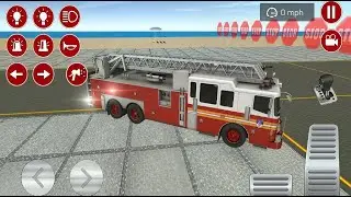 Fire Truck City Rescue Simulator - 911 US Emergency Fire Truck Driving 3D - Android Gameplay