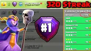 320 Streak challenge with FIREBALL SUPER WITCH | Day 13 | Recorded LEGEND League Live Attacks TH17 🔴