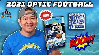 **FIRST LOOK** 2021 Optic Football - 1st Off The Line (FOTL) Box - BOOM! - Purple Stars Exclusives!