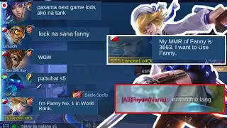 FANNY PRANK!! | TOP 1 GLOBAL FANNY PRANK || MY TEAM AND ENEMY TEAM BECOME A FAN AFTER GAME | MLBB