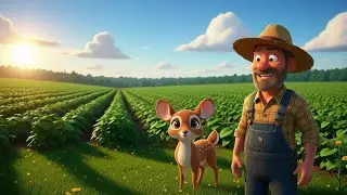 The Clever Mouse-Deer and the Kind Farmer #animals #story #shortvideo #kids #kidsvideo