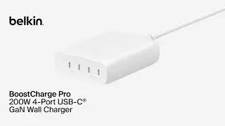 Belkin BoostCharge Pro 200W 4-Port USB-C GaN Charger - WCH015 (English Version)