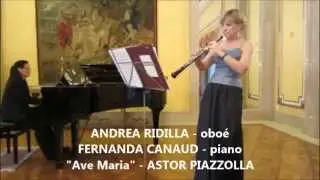 AVE MARIA by PIAZZOLLA - RIDILLA and CANAUD (oboe and piano)