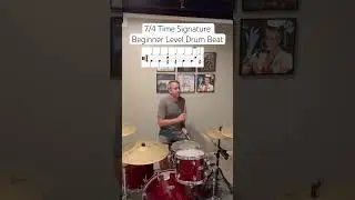 Quick video for a 7/4 time signature beat. Work odd time drum beats into your practice #drumbeat
