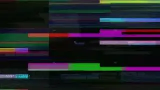 Glitch transition Effect green screen with sound