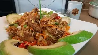 #saludable#economico #facil#arroz#verduras#vegetables#almuerzo#comida #cena #alitas  August 10, 2025