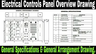 Electrical Control Panel Overview Drawing | Specifications and General Arrangements.