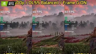 RTX 4050 6GB Laptop GPU / DLSS vs XeSS vs FSR - Horizon Forbidden West
