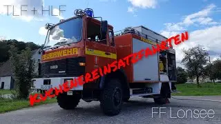 Einsatzfahrt TLF + HLF Freiwillige Feuerwehr Lonsee  (Schau&uuml;bung)