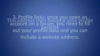 SEO Tip - How to build forum backlinks