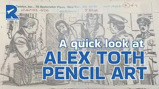 QUICK LOOK at an ALEX TOTH Pencil Page—original comic art chat by #robotdreams artist Paul Rivoche
