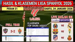 Hasil Liga Spanyol Tadi Malam ~ LEVANTE vs ELCHE ~ Laliga 2026 Pekan 21