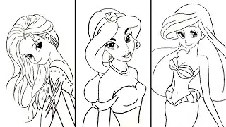 How to Draw Disney Characters: A Step-by-Step Tutorial✨️💫