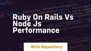 ruby on rails vs node js performance