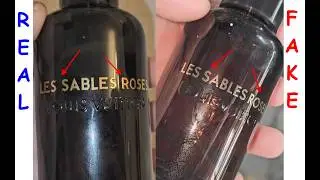 Louis Vuitton Les Sables Roses real vs fake review. How to spot original Louis Vuitton perfume