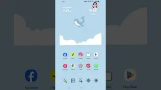 #samsungtheme#aesthetic#kawaii                          Theme-(Whale_02_theme)