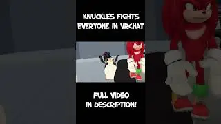 KNUCKLES FIGHTS EVERYONE IN VRCHAT! | Sonic The Hedgehog 3 | Funny Moments