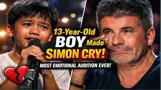 13-Year-Old Filipino Boy Makes Simon Cowell CRY 😭 | Most Emotional Audition Ever