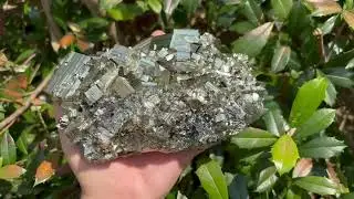 Natural AAA Quality Pyrite Crystal Cluster Cubic Mineral Specimen #RMI623