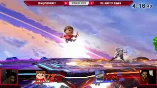 VS Weekly 6/7/18 - Winners Qtrs - CSM | PikPocket (Villager) vs VS|Master Raven (Sheik) - Smash 4