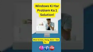 Windows ki Saari Problems ka 1 Solution! 🛠️💻 #Error #aashcharyashukla  #techmadesimple #internet