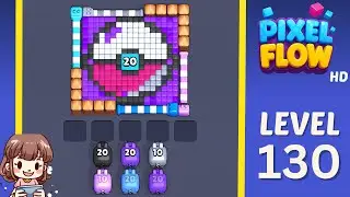 Pixel Flow Level 130 Solution Walkthrough