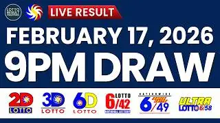 LIVE 9PM PCSO LOTTO RESULTS TODAY FEBRUARY 17, 2026 | SWERTRES EZ2