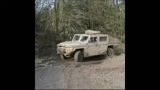 Four-wheel steering demo with the Defenture GRF 5.12 Vector ATTV #short
