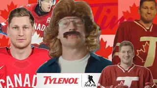 🏒PREDICTIVE PROGRAMMING OR MARKETING GENIUS? NATHAN MacKINNON TYLENOL 'RED JERSEY' #teamcanada