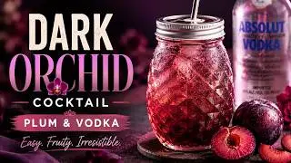 Dark Orchid Cocktail | DIY Plum & Vodka Cocktail Recipe | Adi's Cocktails