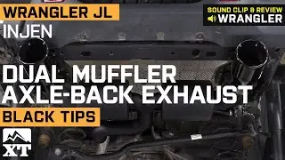 Jeep Wrangler JL Injen Dual Muffler Axle-Back Exhaust w/ Black Tips Sound Clip & Review