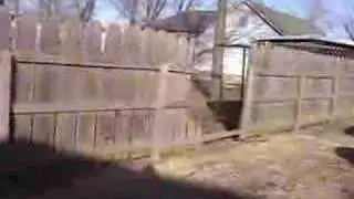 Jacob Fry Runs Through Fence