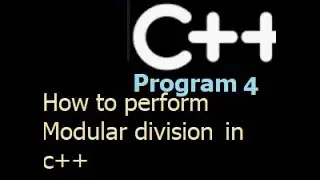 How to perform modular division in C++