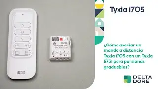 &iquest;C&oacute;mo asociar un mando a distancia Tyxia 1705 con un Tyxia 5731 para persianas graduables?
