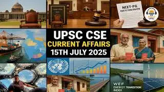 NEET PG Case, BIMSTEC Conclave, SDG Report, Latest Update | 15 July 2025 |