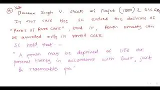 Exceptions 1 & 2 of Murder (Section 300) of IPC | Bachan Singh V State of Punjab