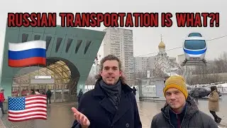 🚎RUSSIAN Public Vehicle Expert teaches an🇺🇸AMERICAN in MOSCOW ?! 🇷🇺@PavelKabanovA🚇