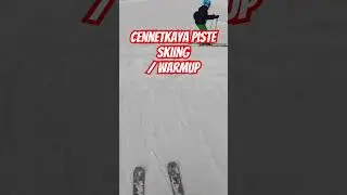 Green Warmup Piste Skiing #winter #skiing #uludag #gopro #skilife