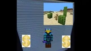 Make Millions while AFK: Cactus farm build Hypixel Skyblock