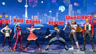 Athena vs Kensou Team Battle - KOF XIV