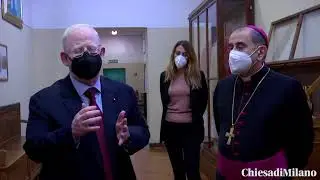 30 novembre 2021 L’Arcivescovo all’Istituto dei Ciechi di via Vivaio: il suo saluto