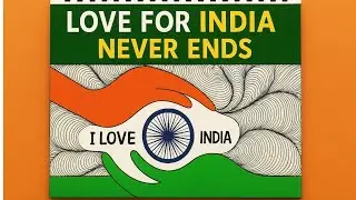 Love For India Drawing  | I Love Indian, Flag (Tiranga) Drawing | Independence/Republic Day Drawing