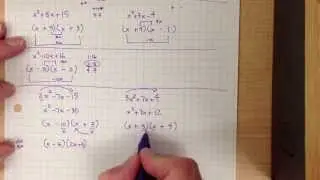 Algebra - Factoring Trinomials by backloading
