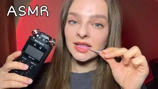ASMR Spoolie Nibbling Mouth Sounds with Tascam👄