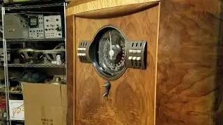 1939 ZENITH 7J368 AC-DC SHUTTERDIAL Radio Console - Part 9 of 10 Install in Cabinet