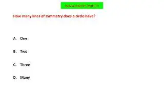 How many lines of symmetry does a circle have?