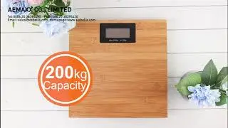 Environmental bamboo digital bathroom scale-Aemaxx