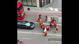 Just Stop Oil Supporters Violently Attacked | @BBCNews | London | 19 May 2023