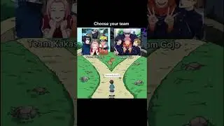 Team kakashi vs team gojo 🥶 #viral #shorts #teamkakashi #teamgojo #naruto #sasuke #sakura #kakashi