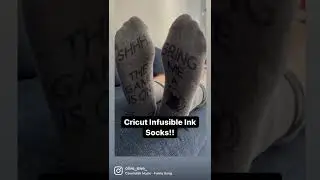 Cricut Infusible Socks!! 😎 - Father&rsquo;s Day message socks #cricut #fathersday #shorts